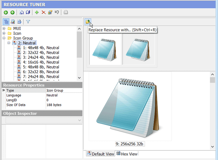Ressourcen-Editor Viewer