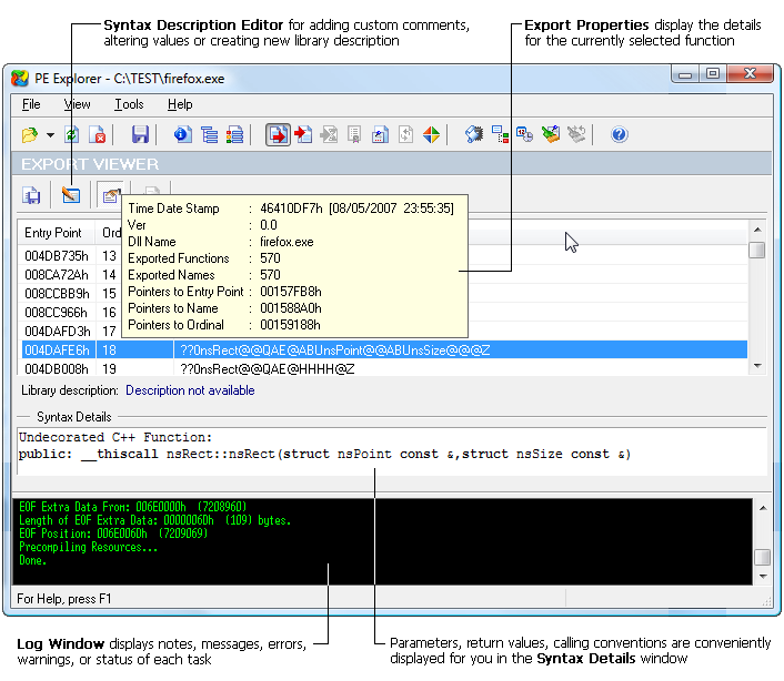 Export, Import und Delay Import Tabelle Viewer Export, Import und Delay Import Tabelle Viewer